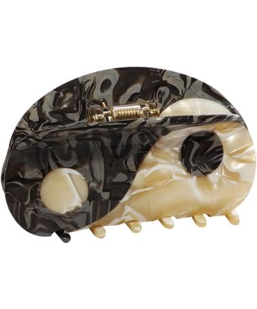 Acetate Hair Claw French Design Slip Hair Clip Semicircle Hair Barrettes Retro Ponytail Decor Fashion Hair Props Acetate 1# - Buy Online on GoSupps.com