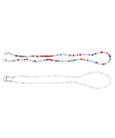 Combined face 2 pcs glasses mask chain accessories for oral ceilings Face cover hooker Glass chain for hanging the mask multifunction mask band simply glasses band
