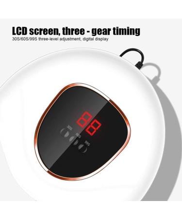 UV Nail Lamp 72W with 54 UV LED Light for Gel Polish | 3 Preset Timers | Auto Sensor Portable LED Nail Lamp - White - Buy Online on GoSupps.com