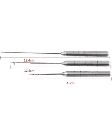 Yosoo Fishing Equipment Bait Needle Kit 3 in 1 Stainless Steel Fish Drilling Tackle Tool Set for Carp Bait Preparation - International Shipping Available - Buy Online on GoSupps.com