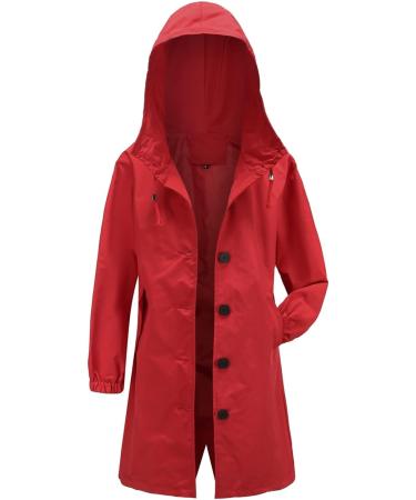 Shop Stylish Genetic Women's Winter Coats - Warm Quilted Long Jacket with Removable Hood | Elegant Red Down Jacket Sale | Available in XXL - Buy Online on GoSupps.com