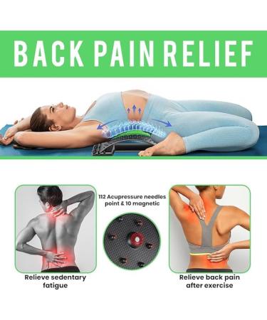 Multi-Level Back Stretcher - Pain Relief for Herniated Disc Scoliosis & Spine Decompression | Green Back Cracker Device - Buy Online on GoSupps.com