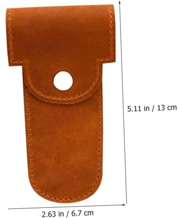 Minkissy 2pcs Razor Case Storage Bag - Leather Henson Shaving Razor Cover for Home & Travel Protection - Buy Online on GoSupps.com