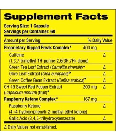 Pharmafreak Ripped Freak 60ct - Hybrid Fat Burner V.1 - Made in USA - Buy Online on GoSupps.com