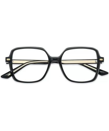 Shop Firmoo Prescription Reading Glasses 1.00x-3.00x for Men & Women - Round Blue Light Filter TR90 - Stylish Black Frames - Buy Online on GoSupps.com