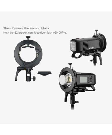 Godox S2 Speedlite S-Type Bracket - Bowens Mount Flash Holder for V1, AD200Pro, AD400Pro & More - Tiltable Design with Umbrella Mount - Buy Online on GoSupps.com