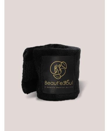 Beaute Seoul Black Spa Facial Headband - Non-Slip, Adjustable Terry Cloth for Makeup & Shower - Buy Online on GoSupps.com