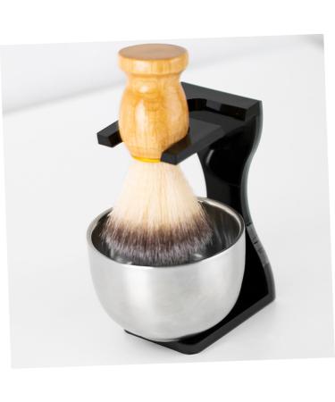 Minkissy Shaving Set - 2 Sets with Brush & Stand | Premium Barber Salon Shaving Brush for Men - Buy Online on GoSupps.com
