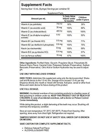 B Protected Pedia Poly-Vite Drops with Iron 1 2/3 fl Ounce Liquid - Buy Online on GoSupps.com