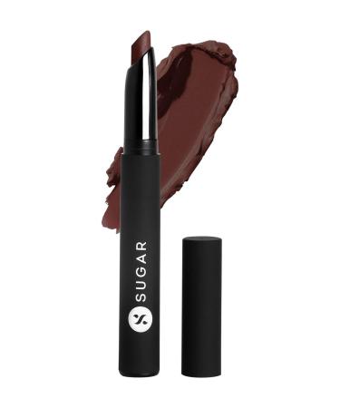 SUGAR Cosmetics Matte Attack Transferproof Lipstick - 05 Tan Halen (Chocolate Brown) Brown 2 g Moisturiser Long Lasting Matte Finish