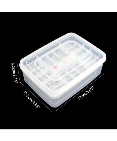 16 Grids Reptile Eggs Incubator Tray with Thermometer - Reptile Breeding Box for Hatching Snake, Lizards, Turtle, Gecko Egg - Buy Online on GoSupps.com