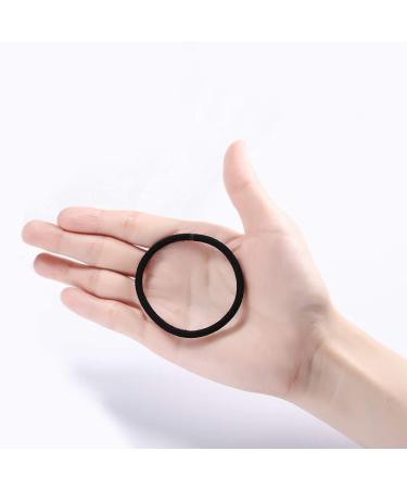 35 Pcs Value Pack Black Hair Elastic Ties for Women & Girls - No Metal Ponytail Holders - 4MM Stretch Bands for All Hair Types - 35 Count - Buy Online on GoSupps.com