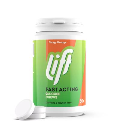 Lift | Fast-acting glucose chewable tablets | Orange | 6 packs of 50 tablet containers Orange 50 pieces (pack of 6) - Buy Online on GoSupps.com