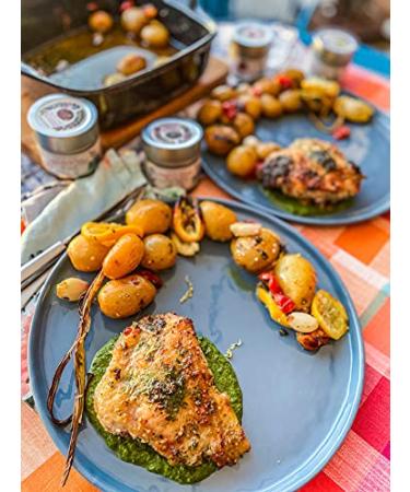 Gustus Vitae Portuguese Piri Piri Fire Seasoning | Small Batch Artisanal Rub | All Natural & Non GMO | 1.8 oz Gourmet Spice Mix | Magnetic Tin | #790 - Buy Online on GoSupps.com