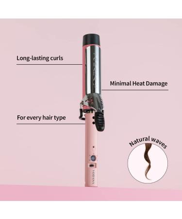 VODANA Professional GlamWave 1.4 Inch Pink Ceramic Curling Iron for Natural Curls - USA - Buy Online on GoSupps.com