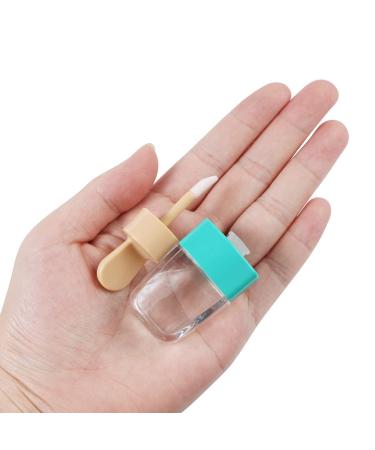 JOLLYSTYLE 15PCS Ice Cream Shape Lip Gloss Tubes - Refillable Clear Containers for DIY Cosmetics | Pink, Green, Blue - for Girls & Women - Buy Online on GoSupps.com