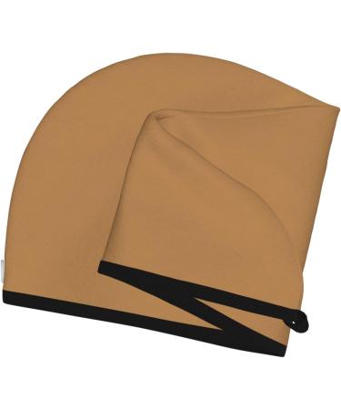 Buy Soft Brown Dry Hair Cap for Women - Super Absorbent Elastic Wrap for Long Thick Hair - Quick Dry Solution - Buy Online on GoSupps.com