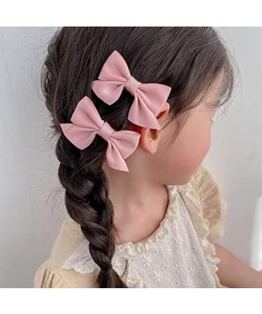 2pcs Hair Bows Alligator Clips Barrettes Alligator Hair Clips Hair Accessories Bowknot Barrette Small Non-slip Bow Hair Clips Fashion Cute Ponytail Barrettes for Teens Wear Clips (pink) 5 - Buy Online on GoSupps.com