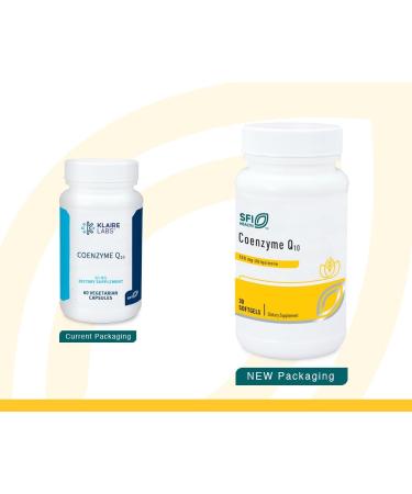 Klaire Labs Coenzyme Q10 - 60mg Ubiquinone Capsules | Hypoallergenic Heart & Energy Support | International Shipping Available - Buy Online on GoSupps.com