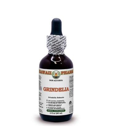 Hawaii Pharm Grindelia Alcohol-Free Liquid Extract Grindelia (Grindelia Robusta) Dried Herb Glycerite Natural Herbal Supplement 4 oz