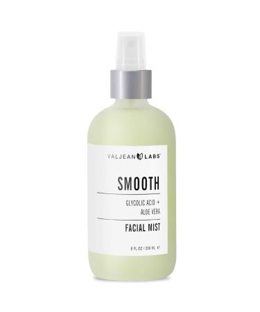 Valjean Smooth Anti-Aging Facial Mist | Glycolic Acid + Aloe Vera | Helps to Exfoliate Skin and Brighten Complexion | Cruelty Free  Vegan  Made in USA (8 oz)