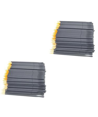 FOMIYES 200 Pcs White Eyeliner Pencil Lip Brushes Disposable Eye Makeup Tools Applicator Makeup Brush Eyes