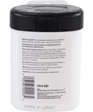Flents Wipe n Clear Lens Cleaning Wipes - Anti-Streak Fast Drying 30 Count | International Shipping Available - Buy Online on GoSupps.com