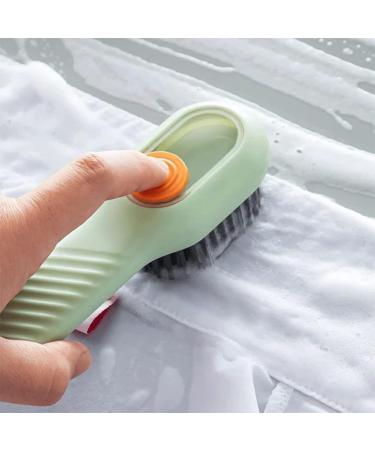 2 in 1 Multifunction Cleaning Brush New Injectable Multifunction Cleaning Brush Cleaning Brush with Soap Dispenser Shoe Washing Tool (Blue set) - Buy Online on GoSupps.com