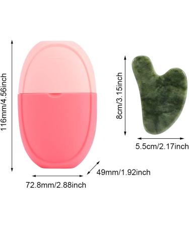 Buy iayokocc Ice Roller & Gua Sha Set for Face & Eye Puffiness Relief - Silicone Ice Mold for Brightening & Pore Shrinking (Pink) - International Shipping Available - Buy Online on GoSupps.com
