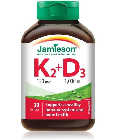 Vitamin K2 120 mcg and Vitamin D3 1 000 IU & Omega-3 Select 1 000 mg Vitamin+ Omega-3 200 Count (Pack of 1) - Buy Online on GoSupps.com