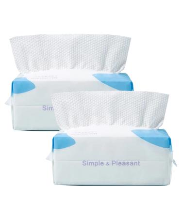 100 pieces of drying towels made of pure cotton face towels fleece 100% cotton fabric baby cloths thickened moist and dry cloths for all skin types (20x20cm) (2PCs)