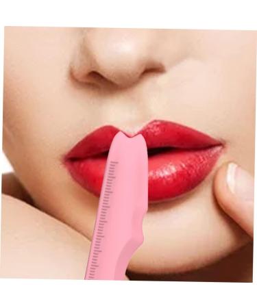Luxshiny Lipstick Wearing Aids Silicone Beauty Ruler Makeup Gadgets Makeup Supply Eyeliner Aid Travel Pink Girl Guard Plate Silicone Mascara Applicator 15X4.15CM Pink - Buy Online on GoSupps.com