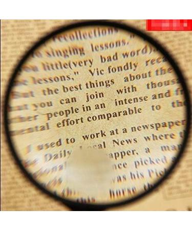 Magnifying Glasses Educational Hobby Magnifiers Handheld Magnifying Glass for The Elderly Hd High-Power Optical Lens Reading 90Mm Large Lens Containing Fluffy Mirror Bag and Wipe Comfortable - Buy Online on GoSupps.com