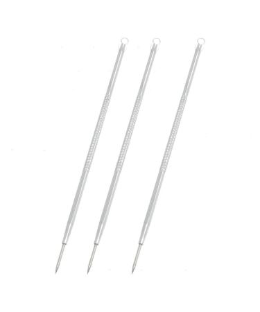 Qtqgoitem 3 Pcs Face Care Blackhead Acne pin Remover Pimple Extractor (Model: 04b 3d9 126 c2c b1e)