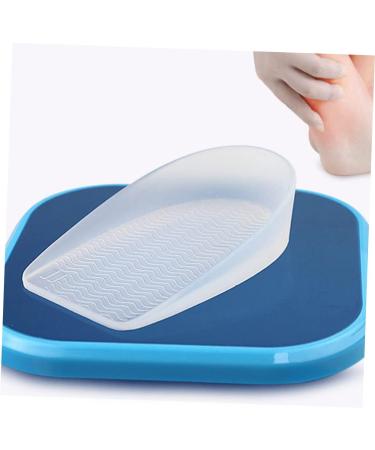 FRCOLOR Silicone Insoles for Plantar Fasciitis - Comfortable Heel Cushions & Half Inserts for High Heels - White 10x6x1cm - Buy Online on GoSupps.com