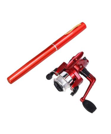 Mini pen appearance fishing rod portable rotating wheel fishing rod winter outdoor fishing rod fishing accessories