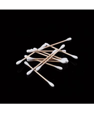 High-Quality Wooden Cotton Swabs - 80 Pack Double Headed for Makeup Ear Cleaning & More - Buy Online on GoSupps.com