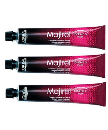 3x Loreal Majirel 4.0 Medium Brown Intensive Cream Hair Color - 50ml - Buy Online on GoSupps.com