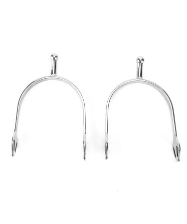 2PCS Horse Spurs West Cowboy Horse Boot Spurs Round Head English Spur Harmless to The Horse for Horsemanship Lovers