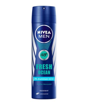 Nivea Men 48 h Fresh Ocean Long Lasting Deodorant 150 ml ( Pack of 2 )With Fr... - Buy Online on GoSupps.com