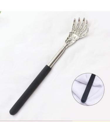 Premium Telescopic Back Scratcher - Bone Hand Design for Head & Back Relief - Compact & Portable - Ideal for All Skin Types - Buy Online on GoSupps.com