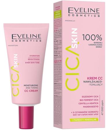 Eveline Cosmetics Cica Skin CC Cr me hydratante et tonifiante formule v g talienne r duit les rougeurs lisse et r g n re 50 ml Produit neuf. Cica Skin CC 30 ml (Lot de 1) - Buy Online on GoSupps.com