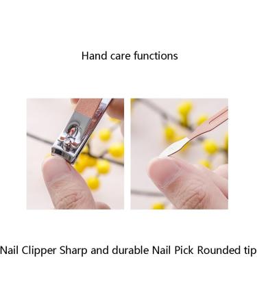 Nail Scissors Manicure Set Professional Nail Clipper Kit Stainless Steel Manicure Kit Nail Care Tools for Home Workplace Gift Giving Toenail Clippers (Color : Pink A) - Buy Online on GoSupps.com