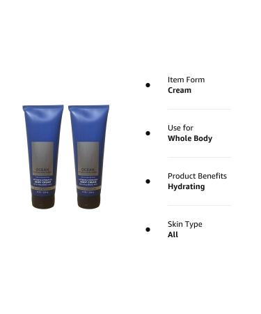 Bath and Body Works Men's Ocean Collection 2-Pack Ultimate Hydration Body Cream 8 oz - Ultra Shea | Ocean Scent - Buy Online on GoSupps.com