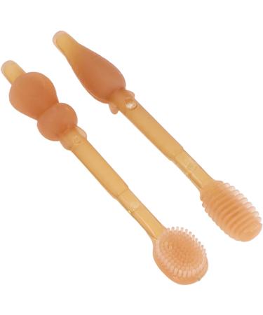 Baby Finger Toothbrush Set - Silicone Training Toothbrush for Toddlers - Oral Care Clean Tongue - Close Arrangement - Buy Online on GoSupps.com