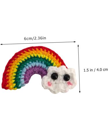 FRCOLOR 1 Pair Rainbow Barrettes Girl Hair Barrettes Snap Side Clamp Hair Bang Clip Cartoon Hair Clips Decorative Hair Clips Colorful Hair Clips Hair Pin Wild Child Wool Felt Alloy - Buy Online on GoSupps.com