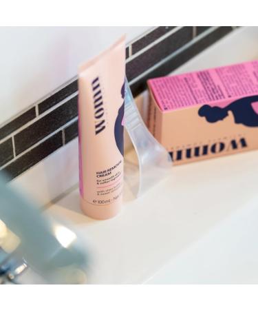  womn womn Hair Removal Cream 2 Pack (2 x 100 ml) - Gentle Hair Removal for Intimate Area Bikini and Armpits - No Cuts or Shaving - Buy Online on GoSupps.com