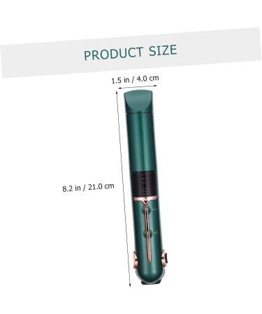 Baluue Curling Iron Professional Hair Straightener Hand Wisking Tool Electric Cordless Tools Abs 21X4X3.5CM Green - Buy Online on GoSupps.com