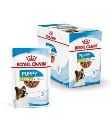 ROYAL CANIN X-Small Puppy | 12 x 85 g | Wet Food for Small Breed Puppies | Up to 10 Months | with Chunks in Sauce | in Sachet