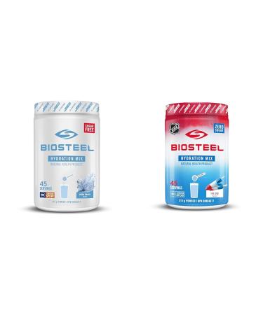 BioSteel Hydration Mix Great Tasting Hydration & Hydration Mix Great Tasting Hydration with Zero Sugar and No Artificial Flavours or Preservatives Ice Pop Flavour 45 Servings per Tub 315 g (Pack of 1) Hydration Mix + Mix 45 Servings per